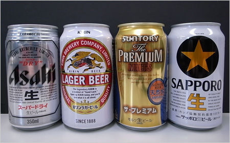 4社缶ビール
